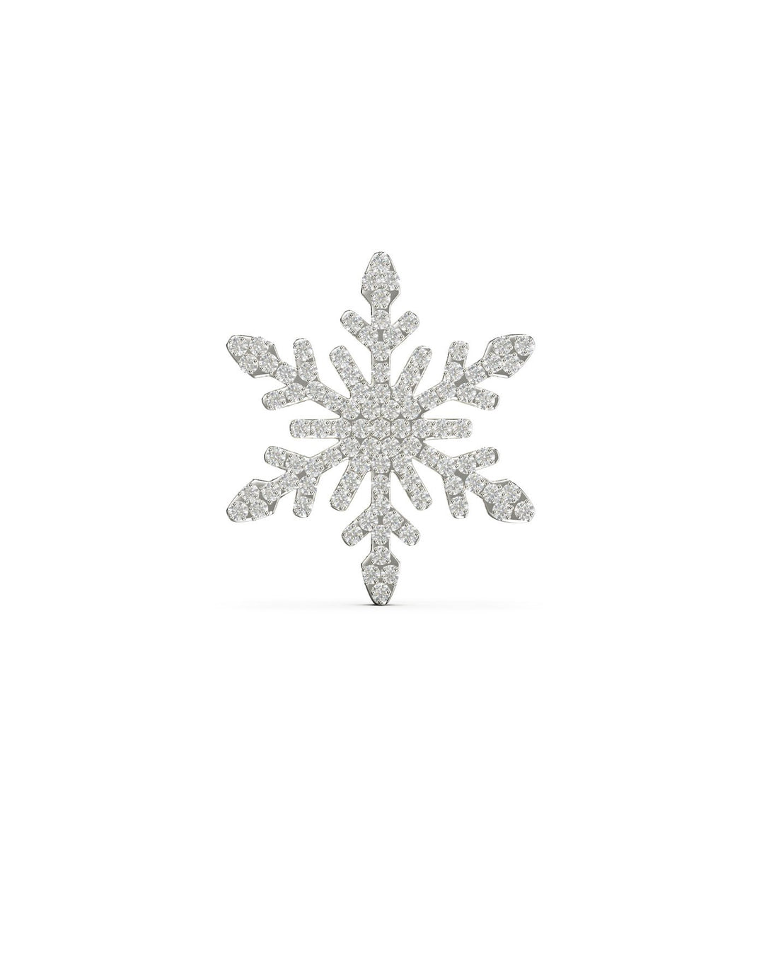 Orecchino Snowflake Pavé