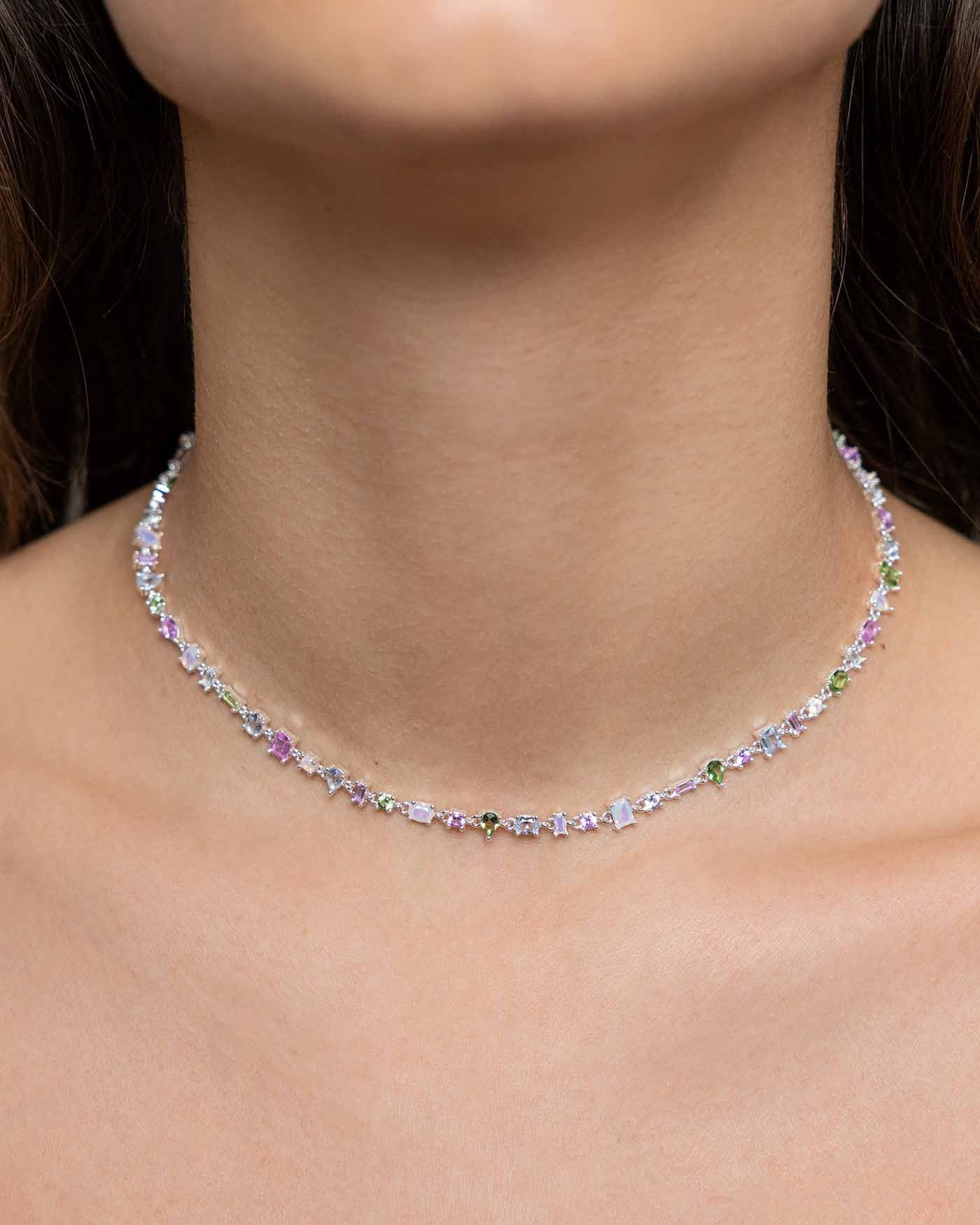 Collana Choker Con Pietre Colorate - Lola Casademunt - Foto 4