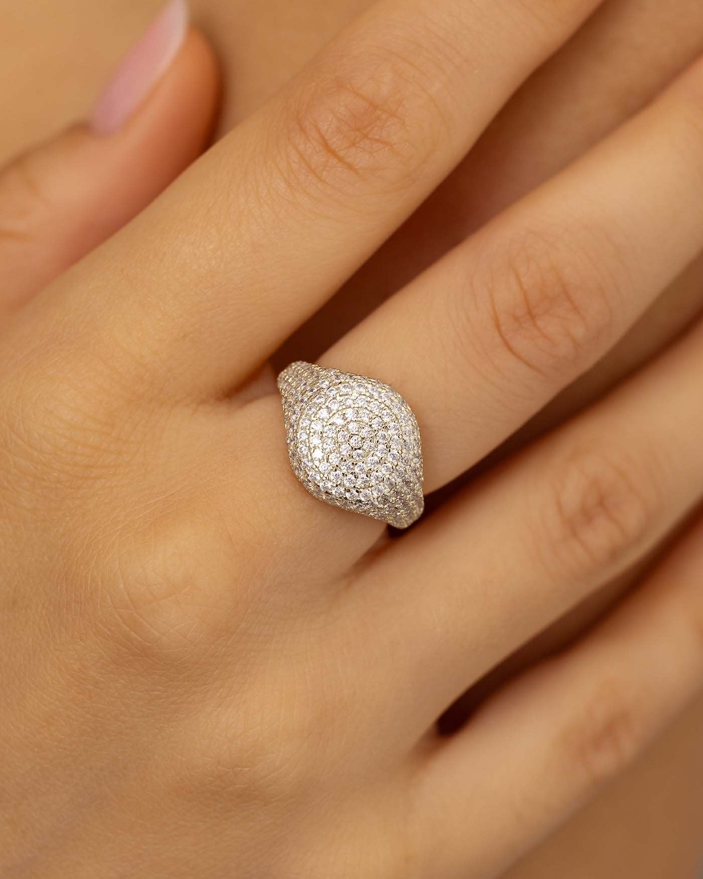 Anello in argento Sterling 925 con zirconia cubica da 0,60