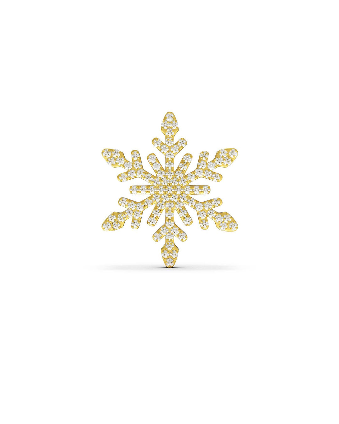 Orecchino Snowflake Pavé