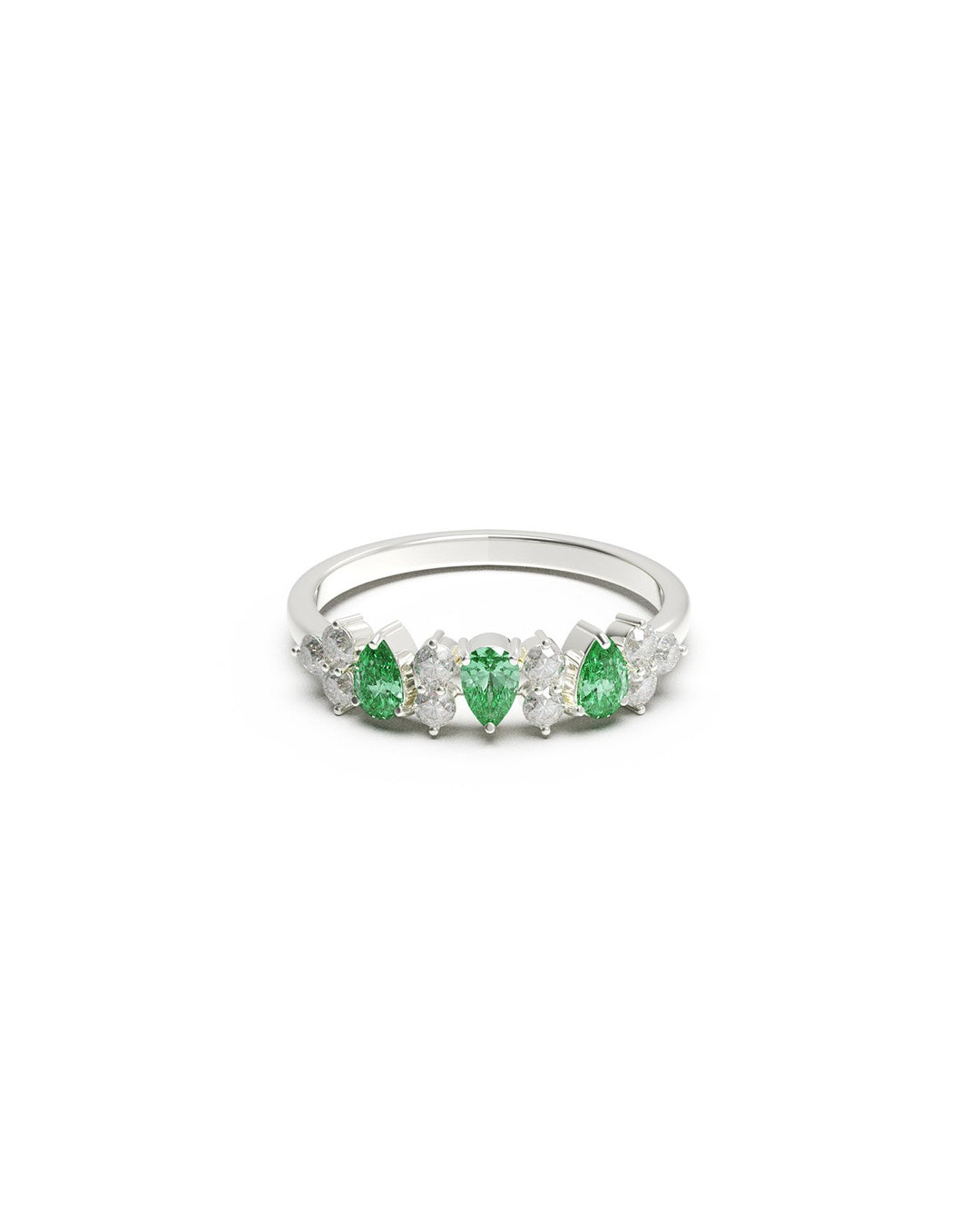 anello jade argento frontale