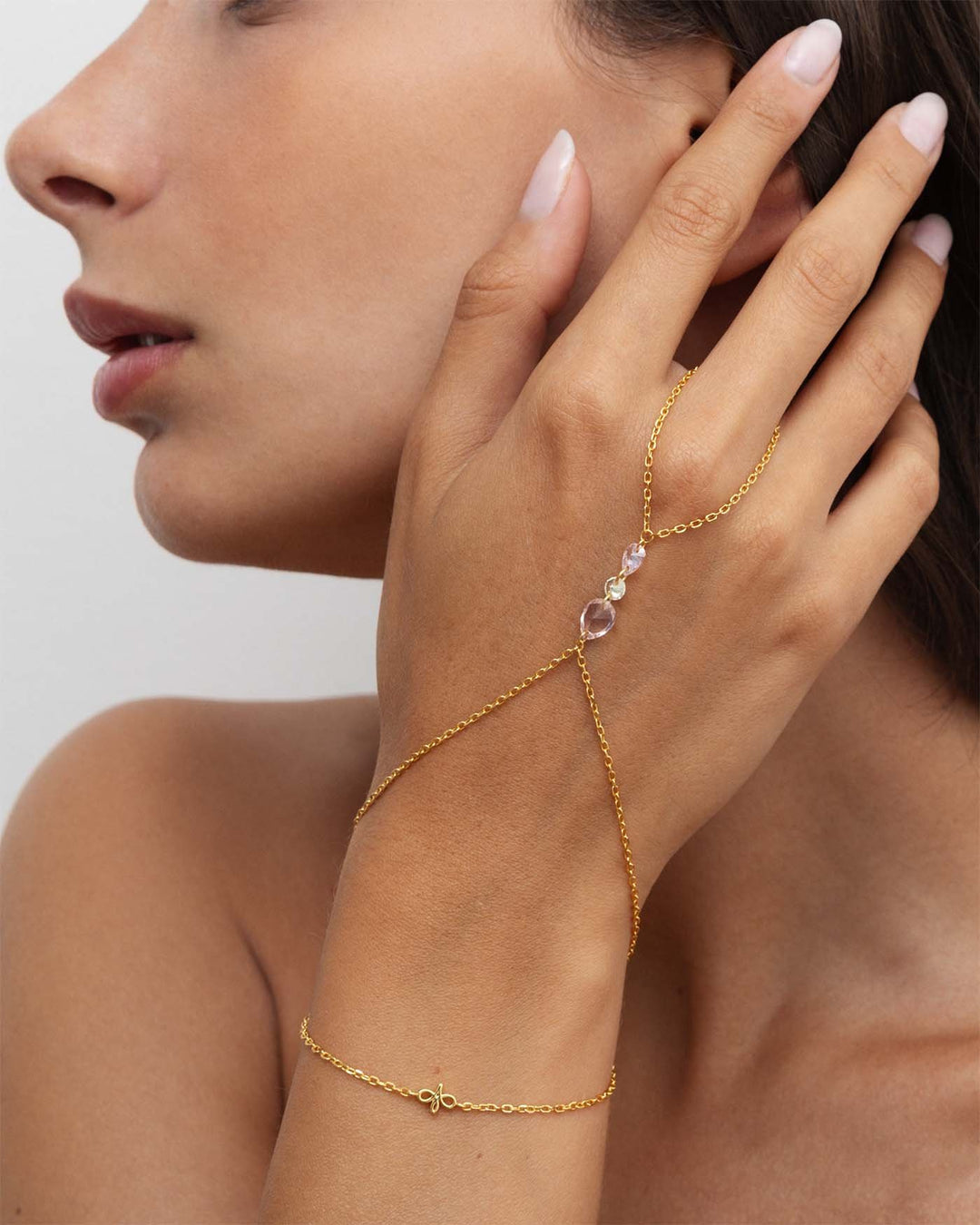 baciamano bacio non incluso placcato oro indossato