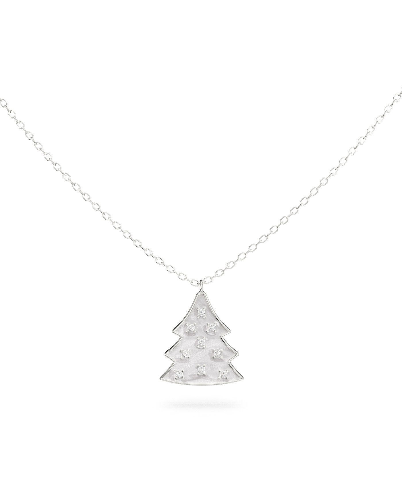Collana con ciondolo albero della va con elefante in argento 925 bicolore con zirconi cubici