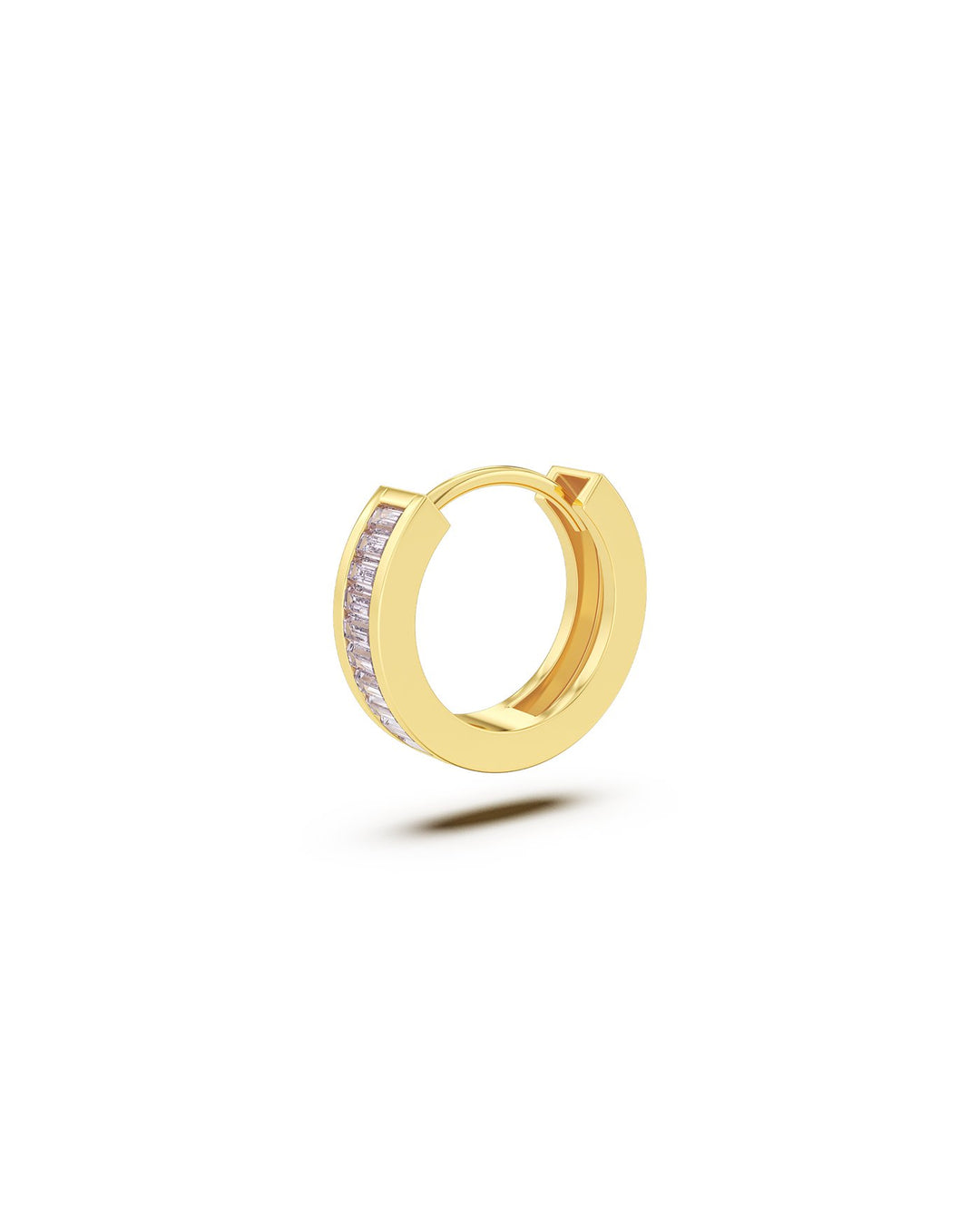 hoop zirconia lilla placcato oro nel set lilla