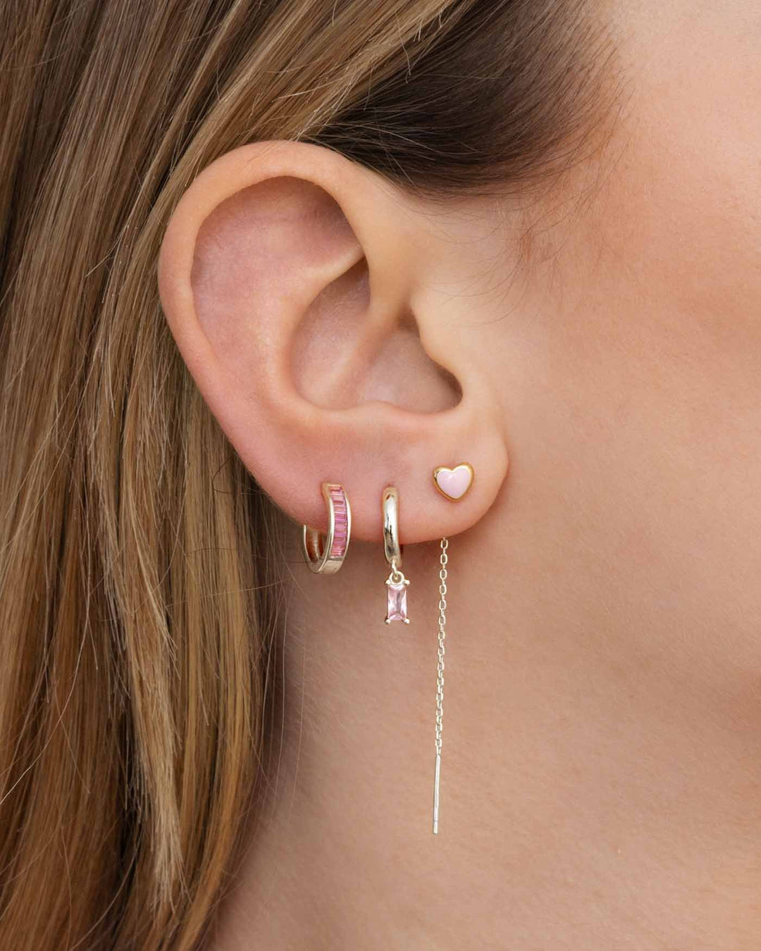 set pink world argento indossato