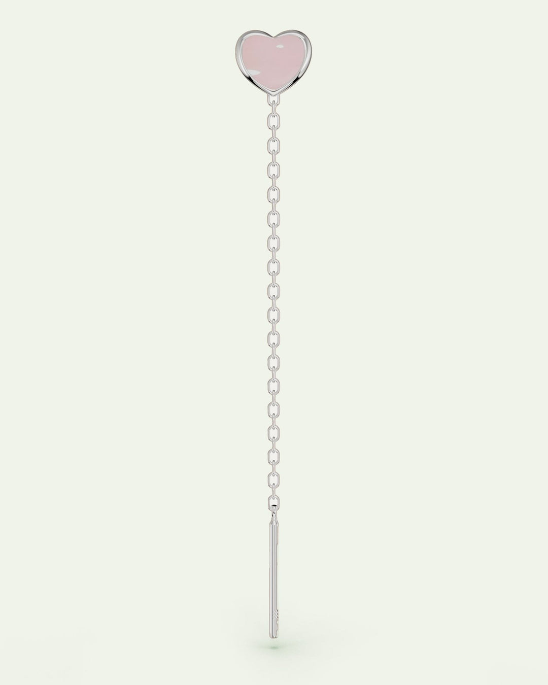 lovli cuore smaltato rosa argento nel set pink world