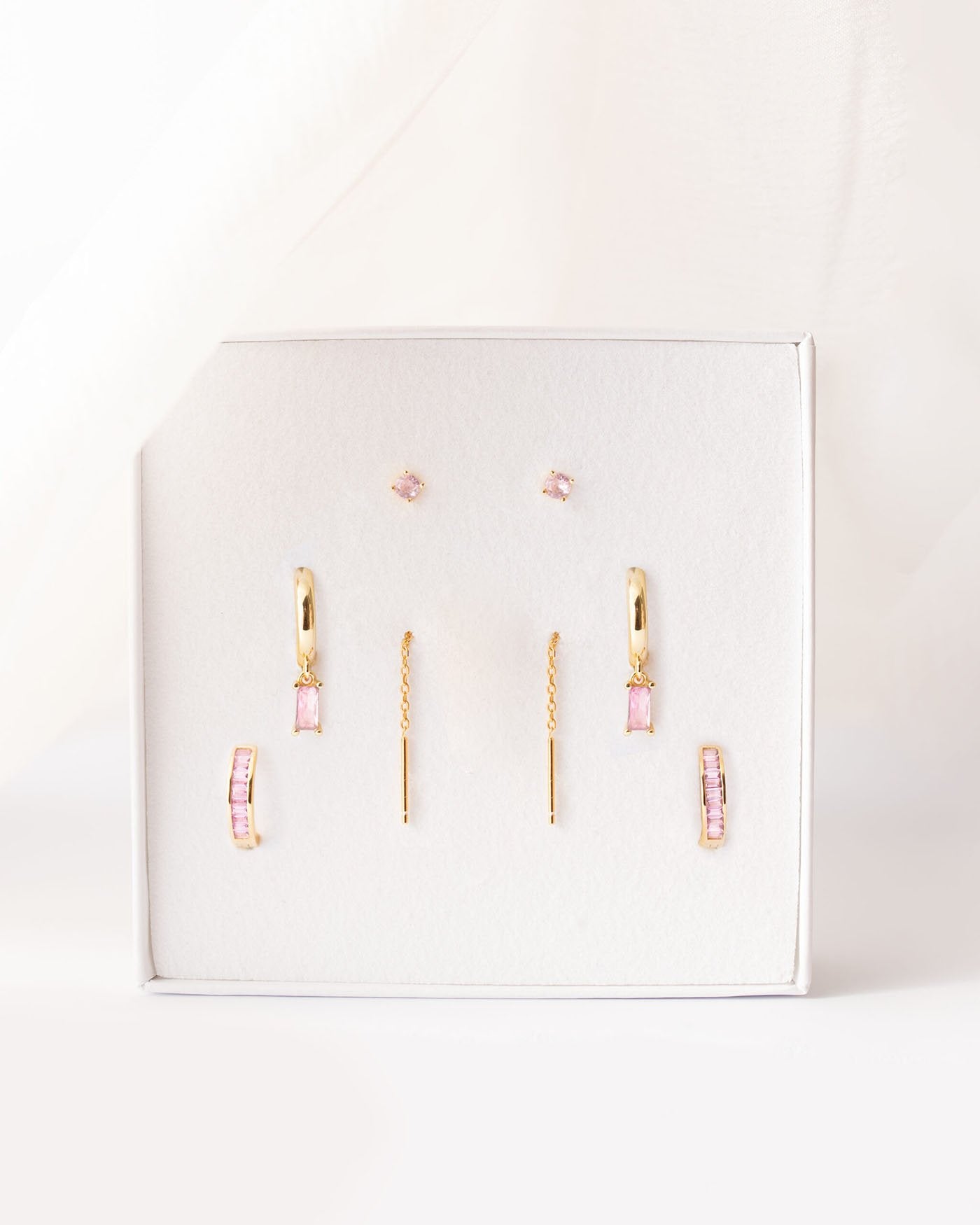Elli Set Orecchini Donna Argento 925 Placcato Oro, Oro Rosa E Argento – Tricolore 0310880615