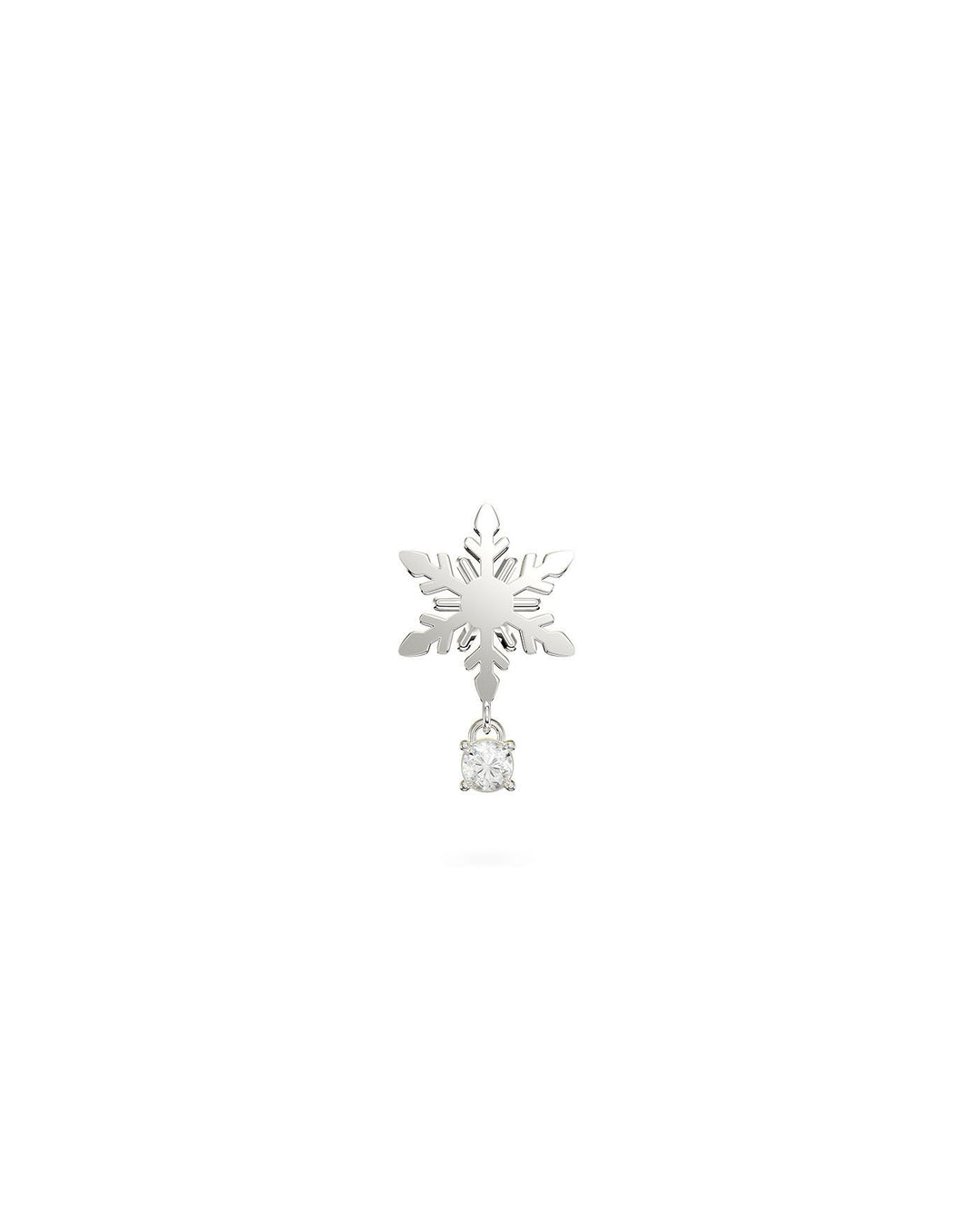 orecchino frosty argento nel set snowflake