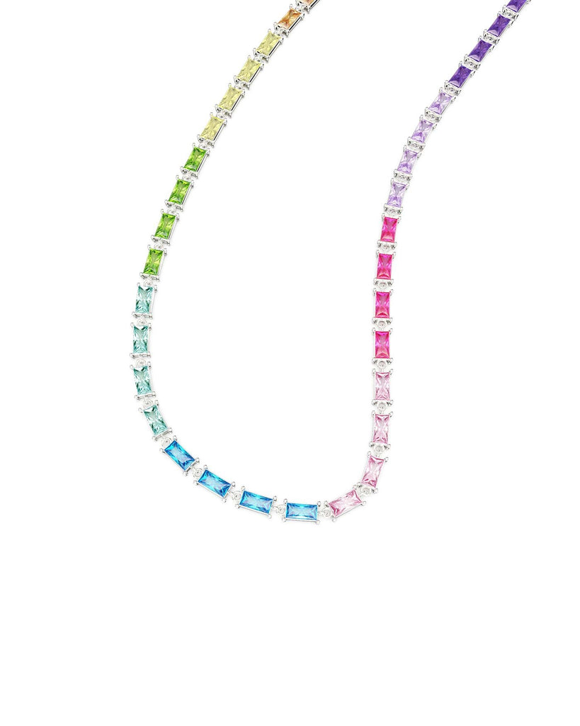Collana LES POULETTES BIJOUX In Argento 925 Con Perle Di Smalto Arcobaleno E Perline D'Argento – Gioiello Artigianale In Cofanetto - 3