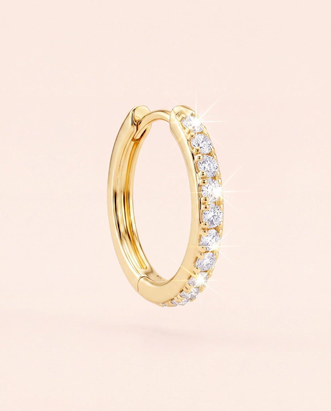 Hoop Pavé Bianco