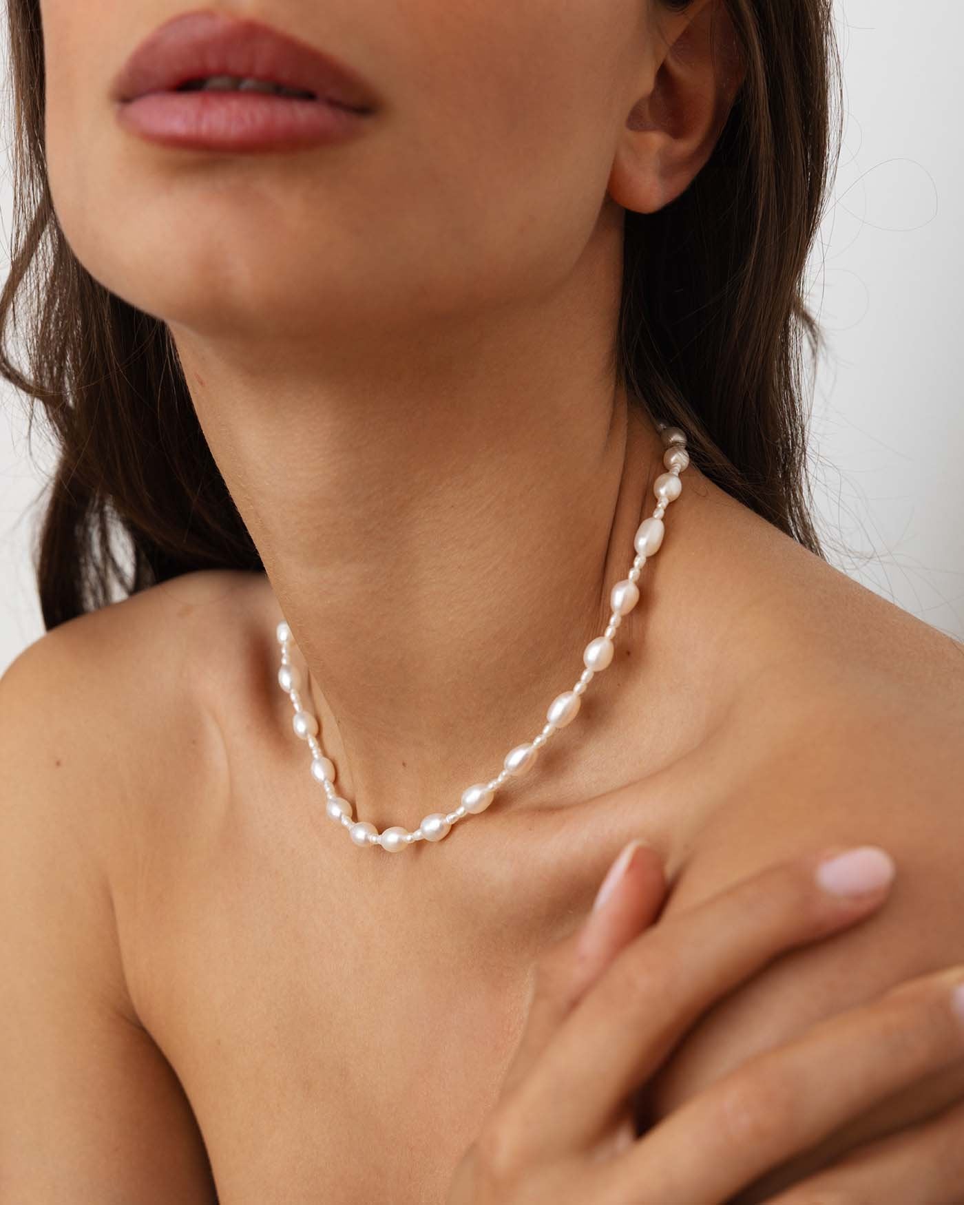 Collana Con Perla Sintetica GAVU Per Donna – Ciondolo Con Zirconia, Catena In Argento 925 O Placcata Oro 14k, 40+5cm