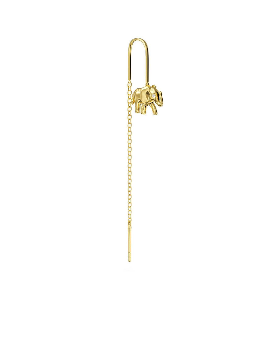 Orecchini opachi e brillante Elefante Zircone Argento Sterling 925 Orecchini opachi e brillante Elefante Zircone Argento Sterling 925