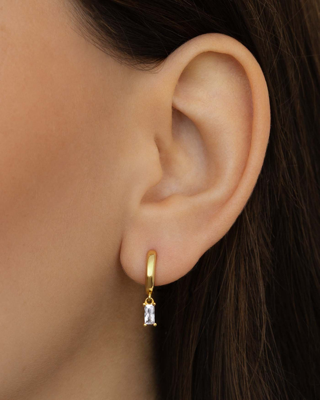 XUPING, orecchini a cerchio da donna, alla moda, con zirconia cubica sintetica, ottimo regalo di Natale (bianco XUPING, orecchini a cerchio da donna, alla moda, con zirconia cubica sintetica, ottimo regalo di Natale (bianco