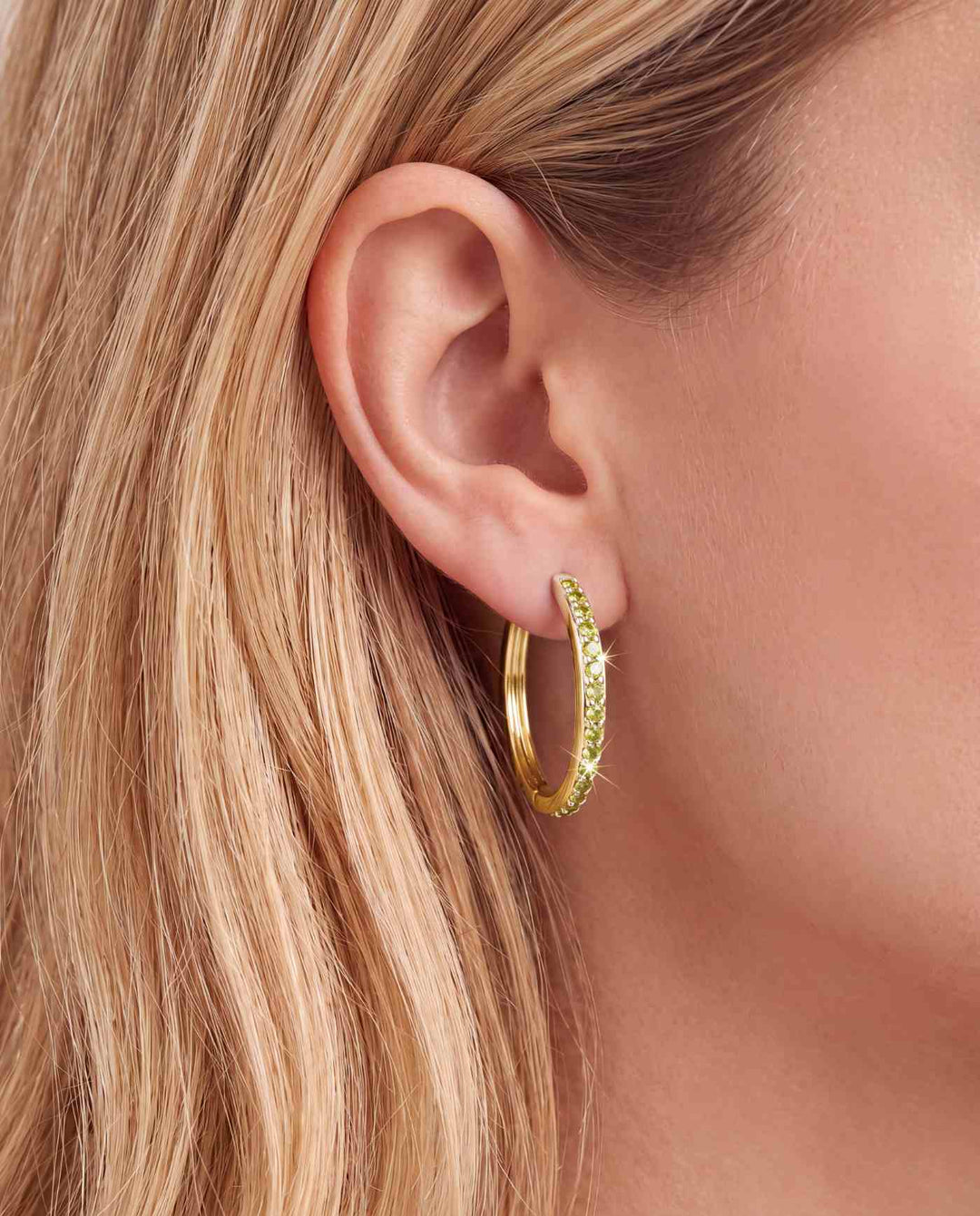 Hoop Pavé Lime