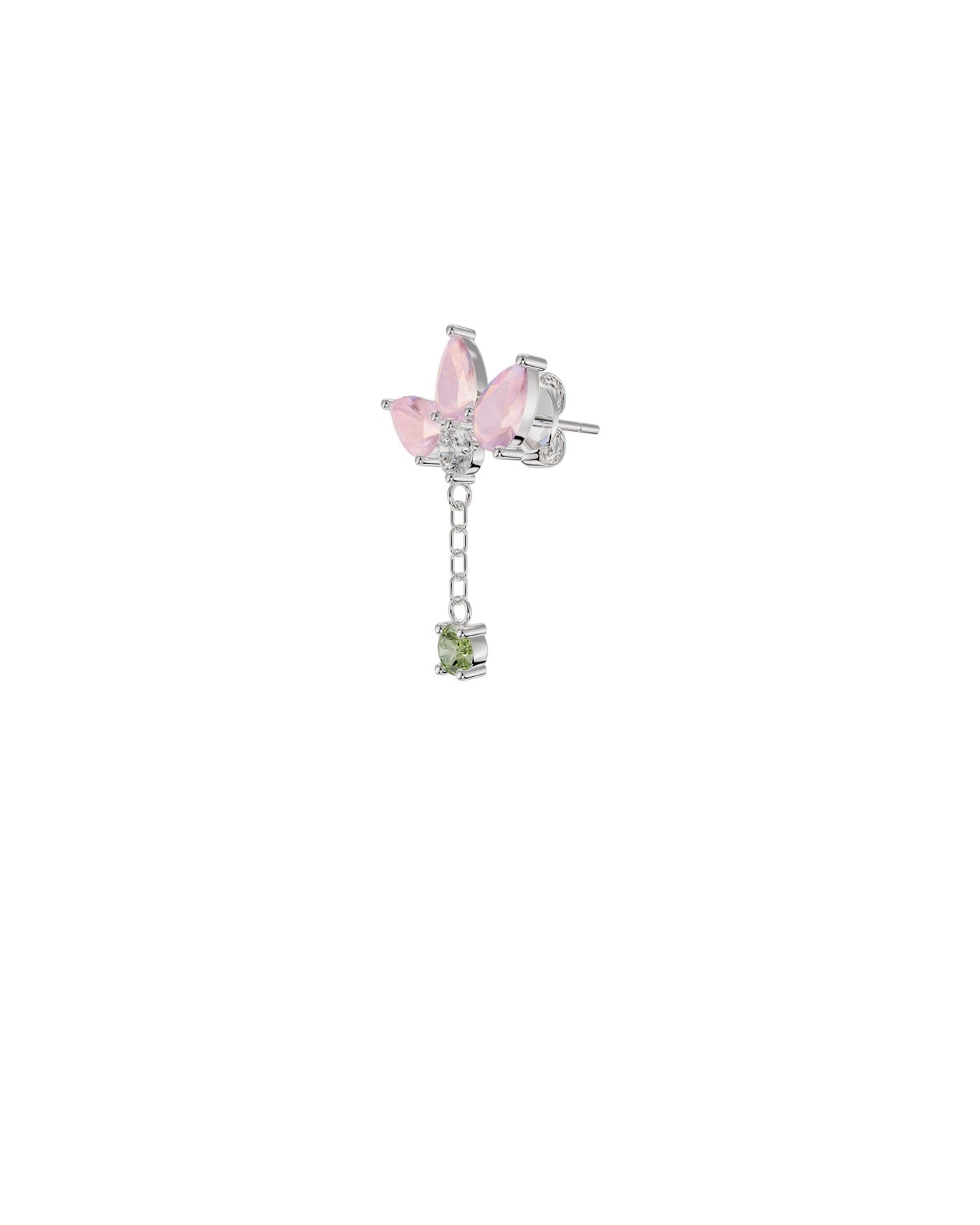 Orecchini Donna EVER FAITH A Goccia Rotonda – Zirconia Cubica Trasparente, Argento, 5.1 Cm