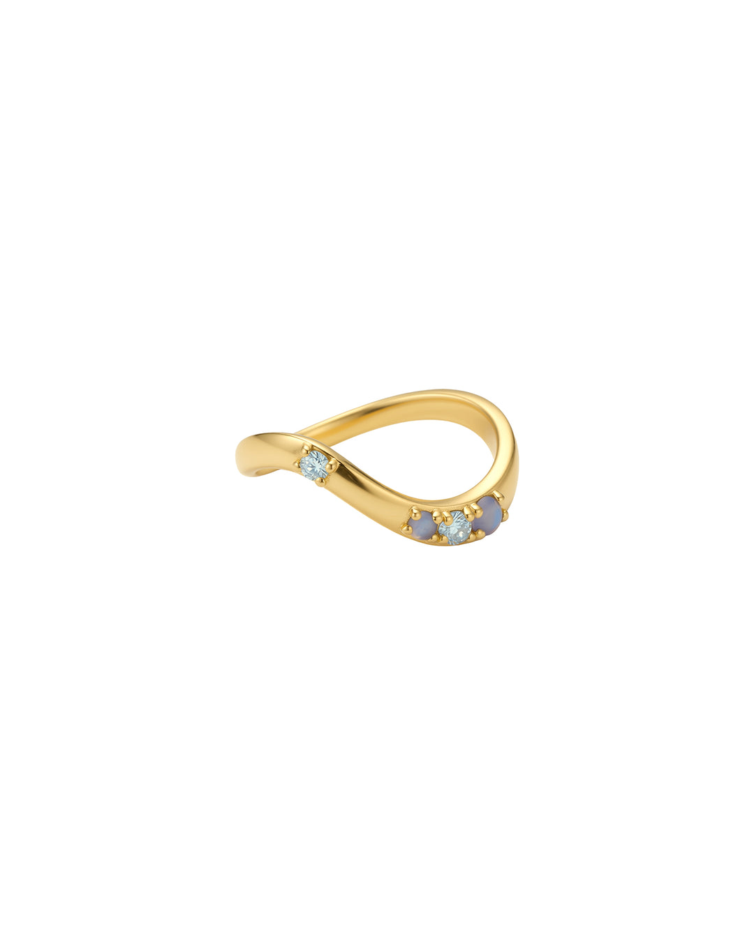 Anello Fedina Aquamarine