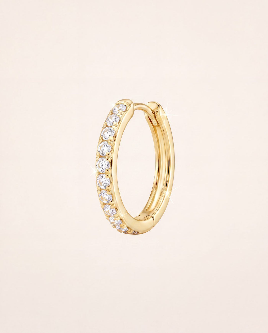 Hoop Pavé Bianco