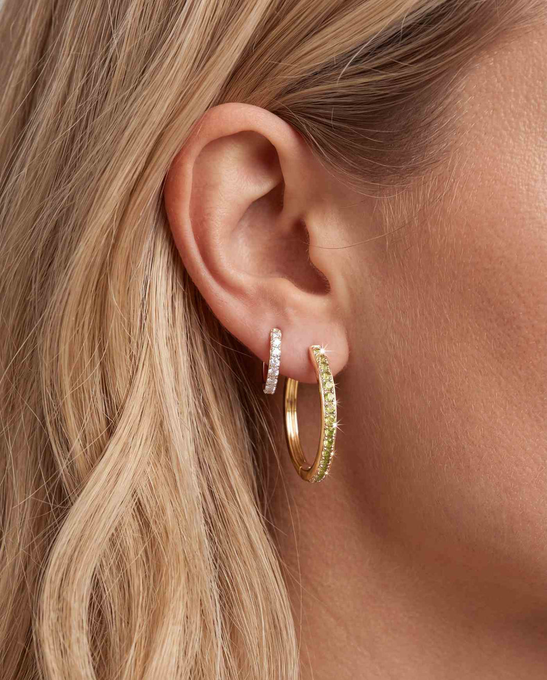 Hoop Pavé Bianco