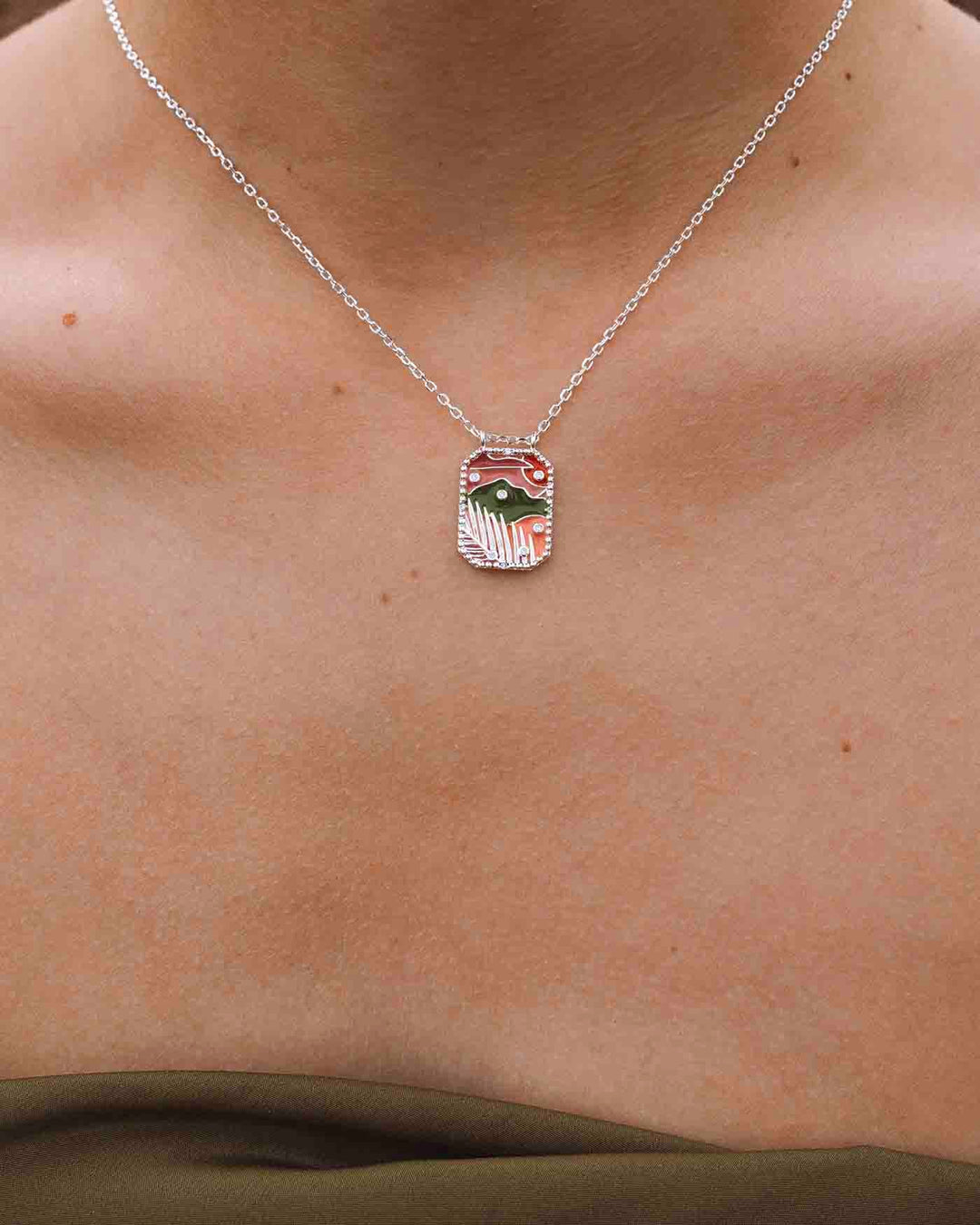 Collana Targhetta Safari