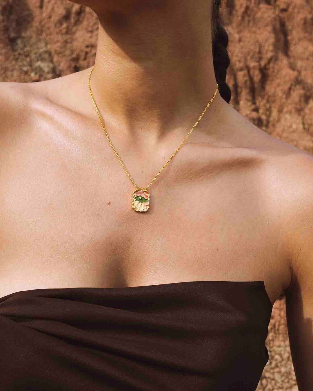 Collana Targhetta Safari
