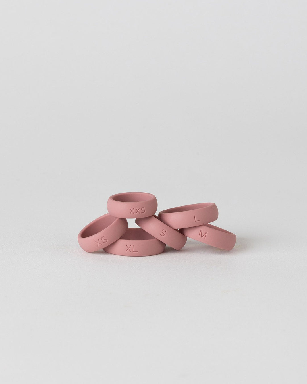 tutti gli anelli in silicone del kit taglie anelli
