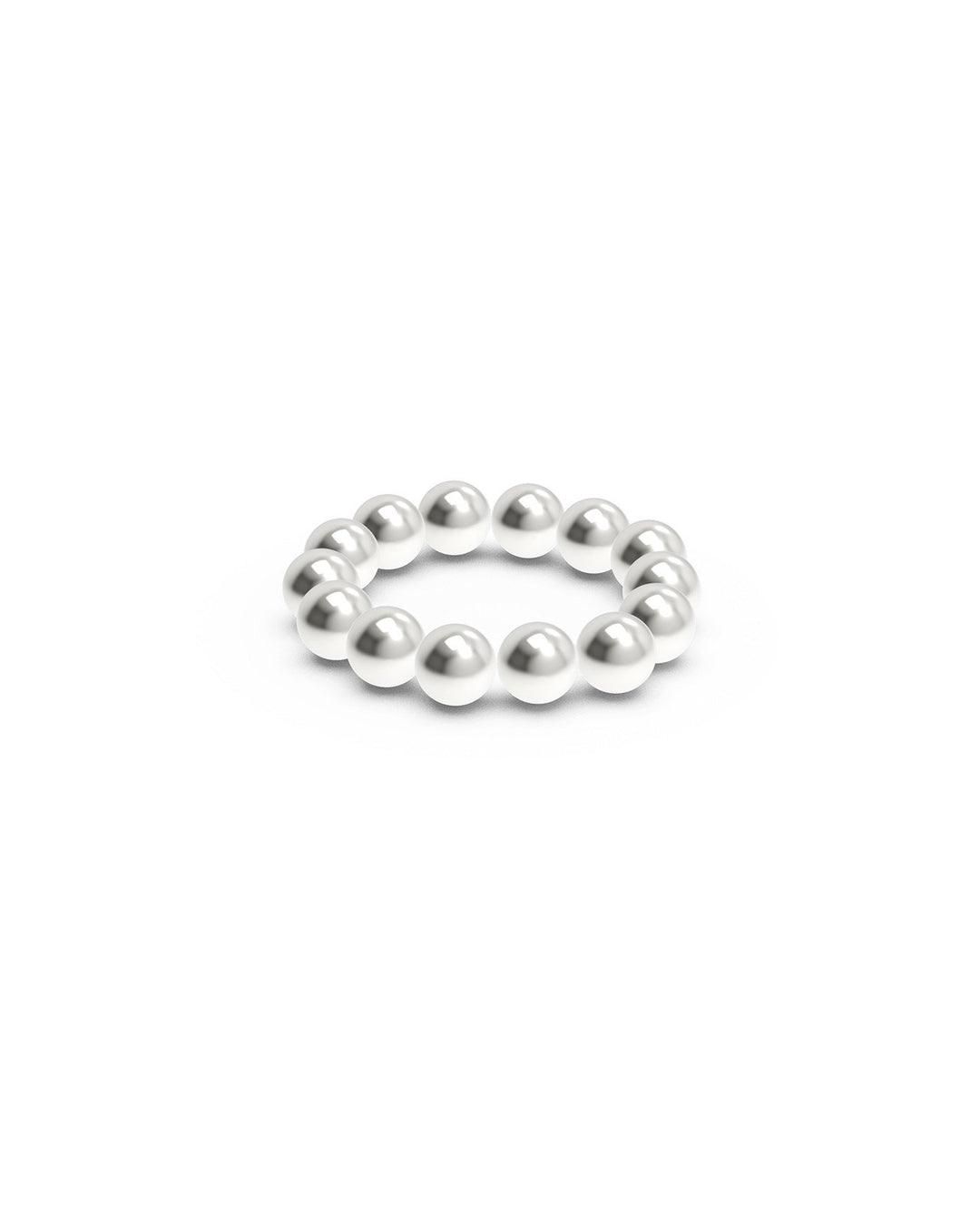 anello elasticizzato grande argento