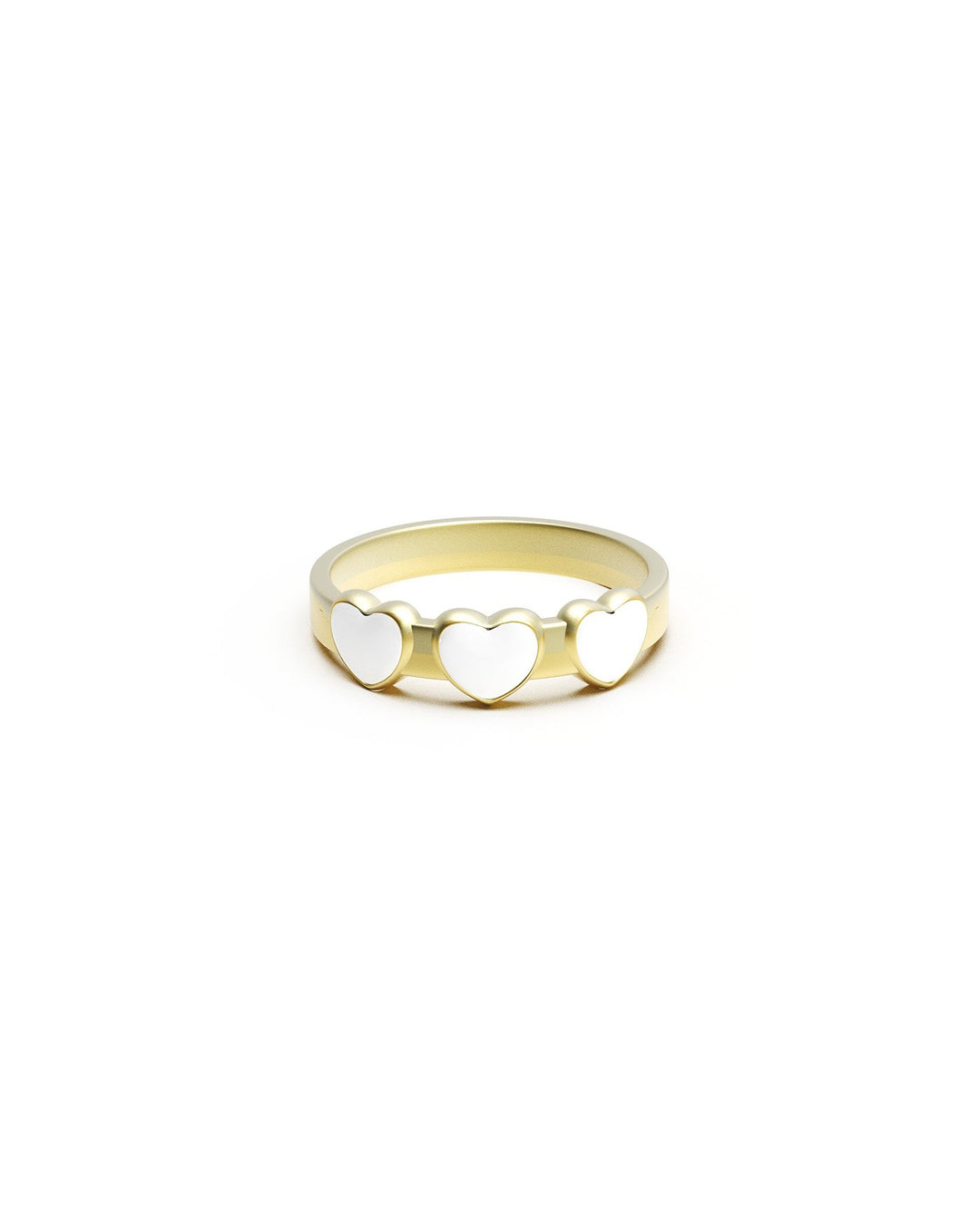 anello evermore bianco placcato oro