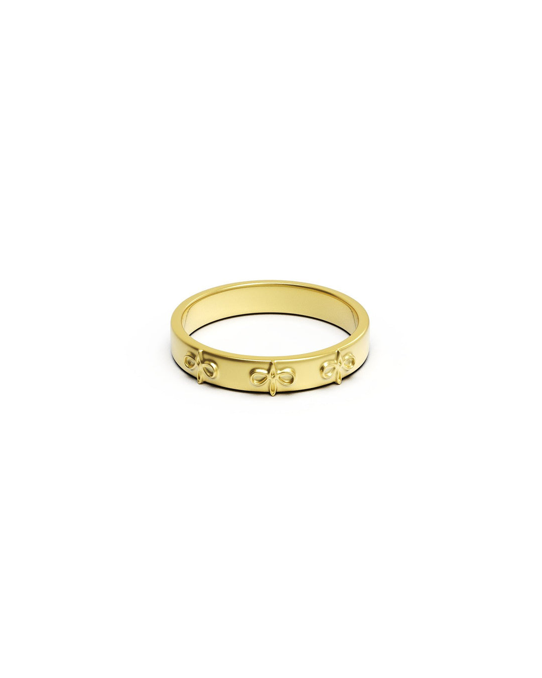 anello fedina amabile placcato oro