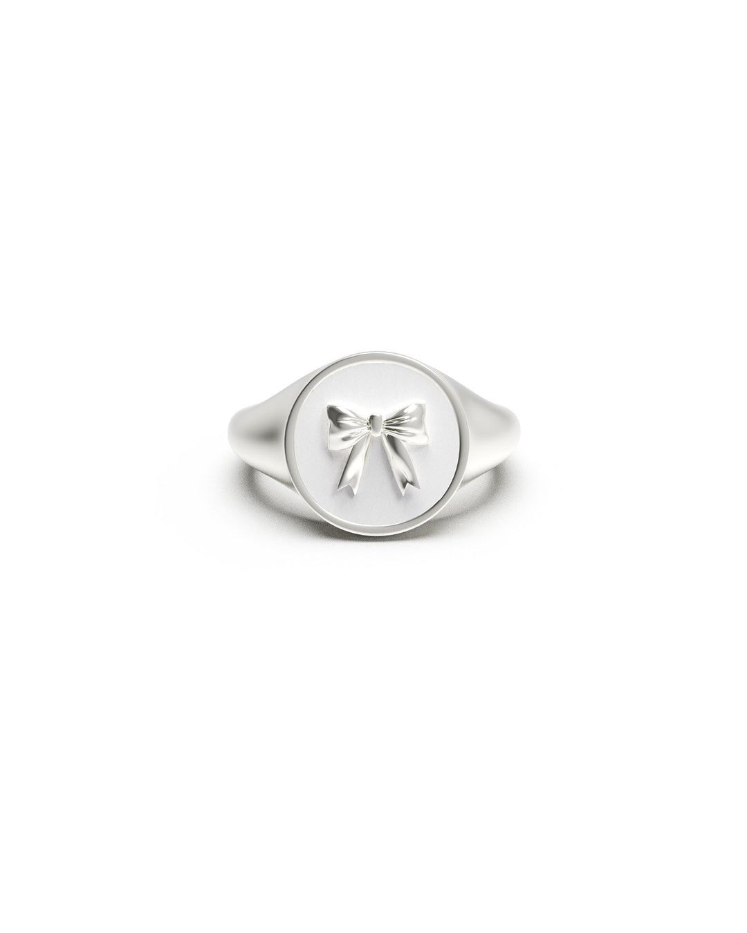 anello fiocco argento frontale
