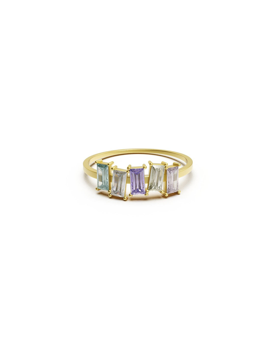 anello heavenly placcato oro frontale