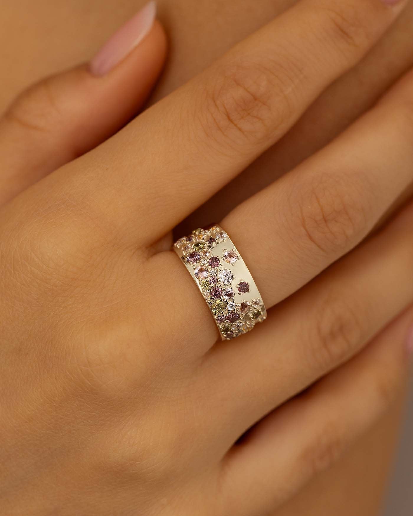 Anello Chevalier Con Pavè Di Diamanti Naturali Oro Bianco 18 Kt Anello Sigillo - Foto 8