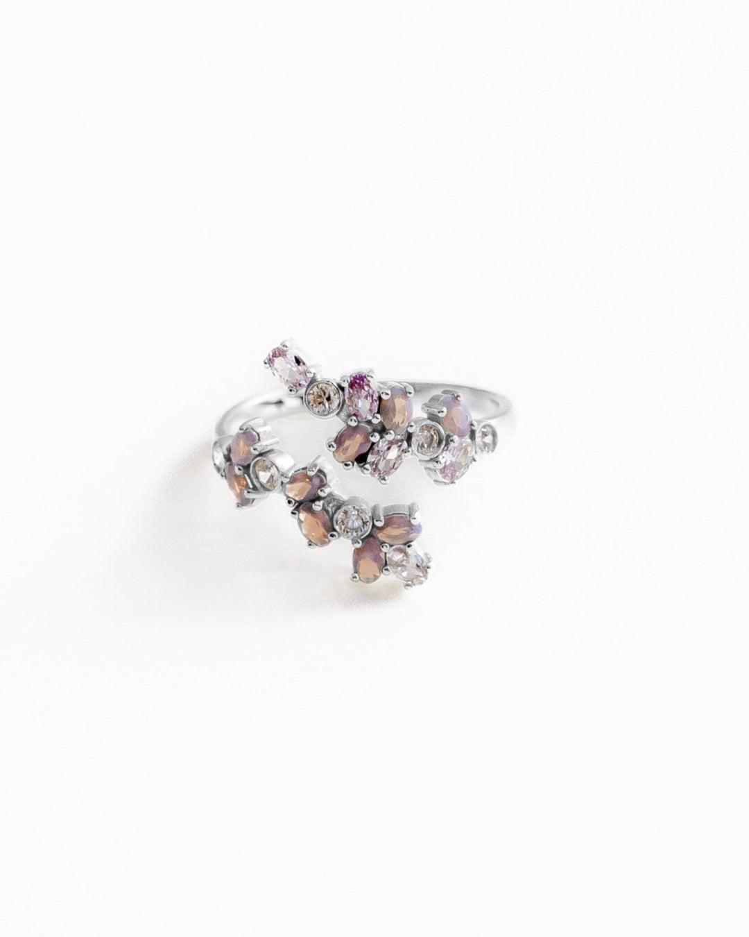 Anello Contrarié in Argento 925 Ispirato alla Lavanda