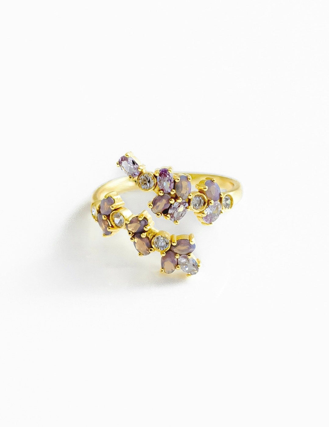 Anello Contrarié in Argento 925 Ispirato alla Lavanda