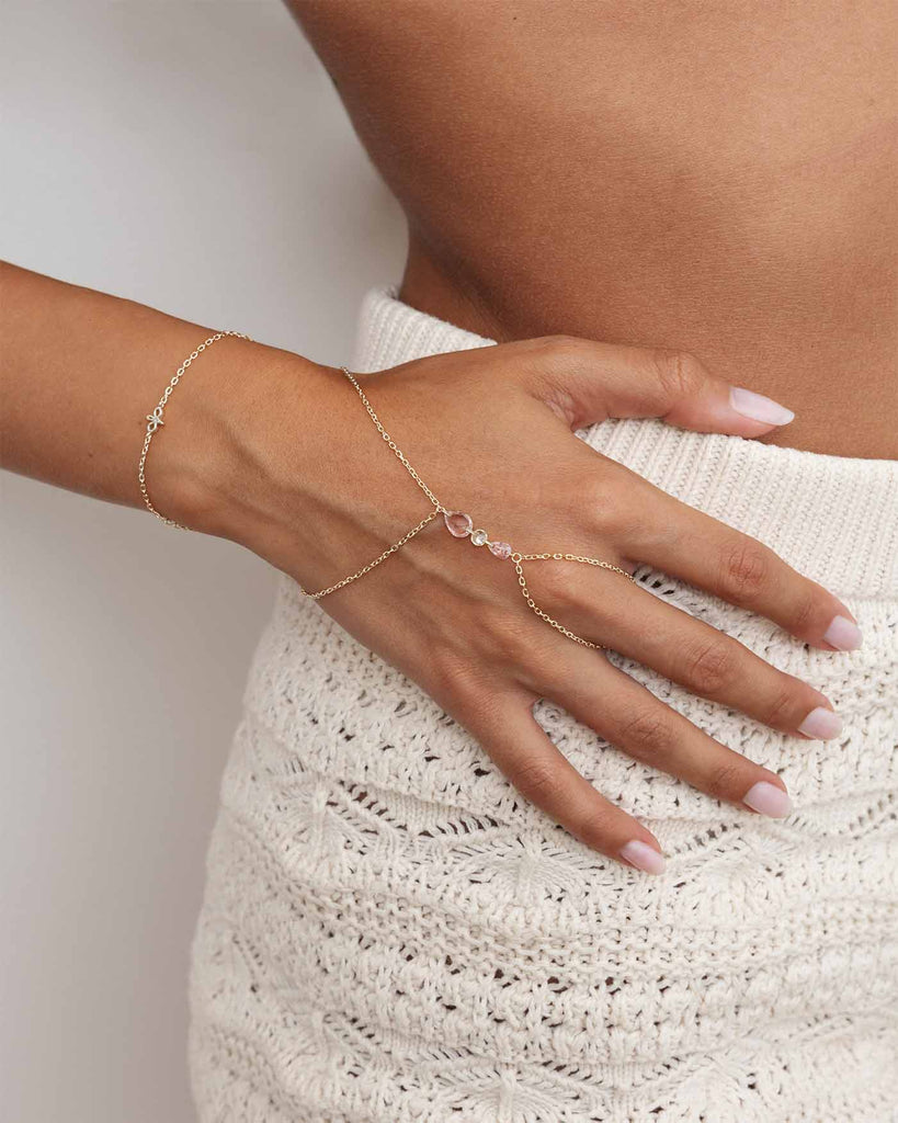 Baciamano Anello Bracciale Argento e Pietre Amabile