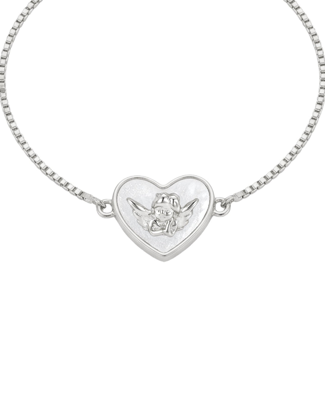 Bracciale Angioletto Cuore in Argento