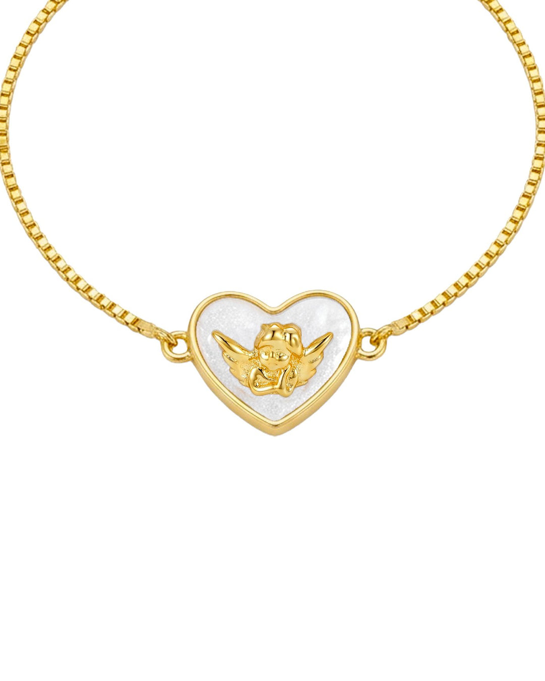 Bracciale Angioletto Cuore in Argento