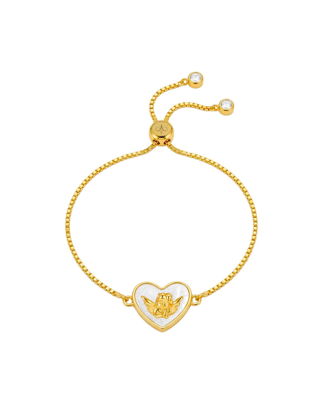 Bracciale Angioletto Cuore in Argento