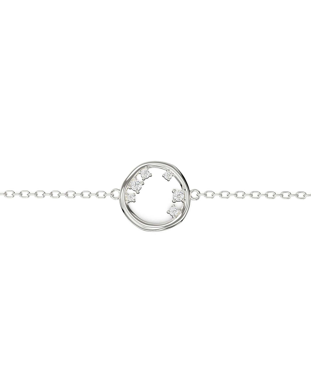 dettaglio del bracciale circle argento