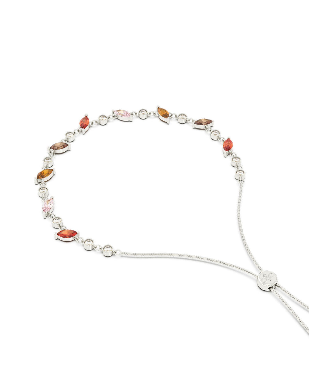 dettaglio del bracciale foliage argento