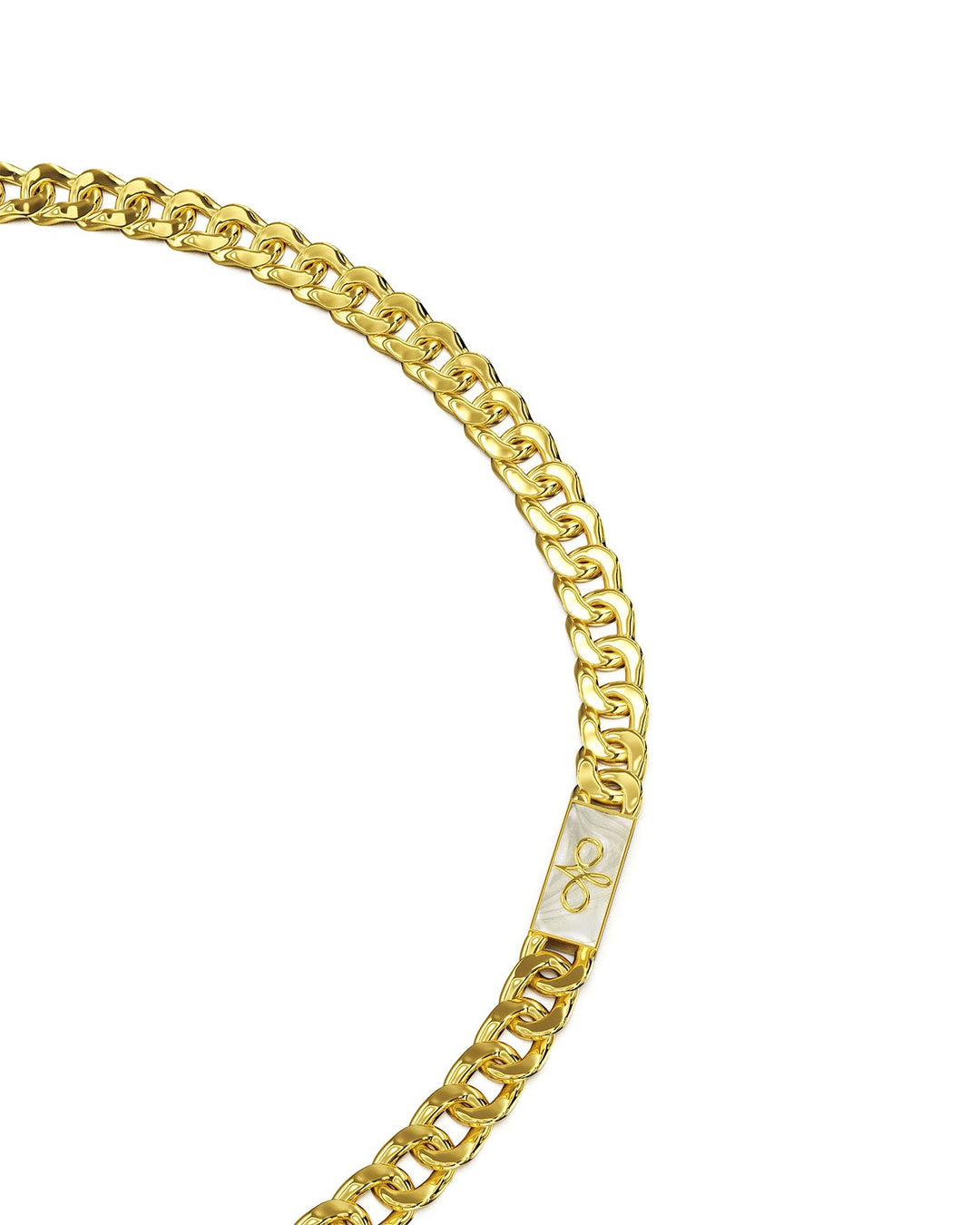 dettaglio del bracciale grumetta placcato oro