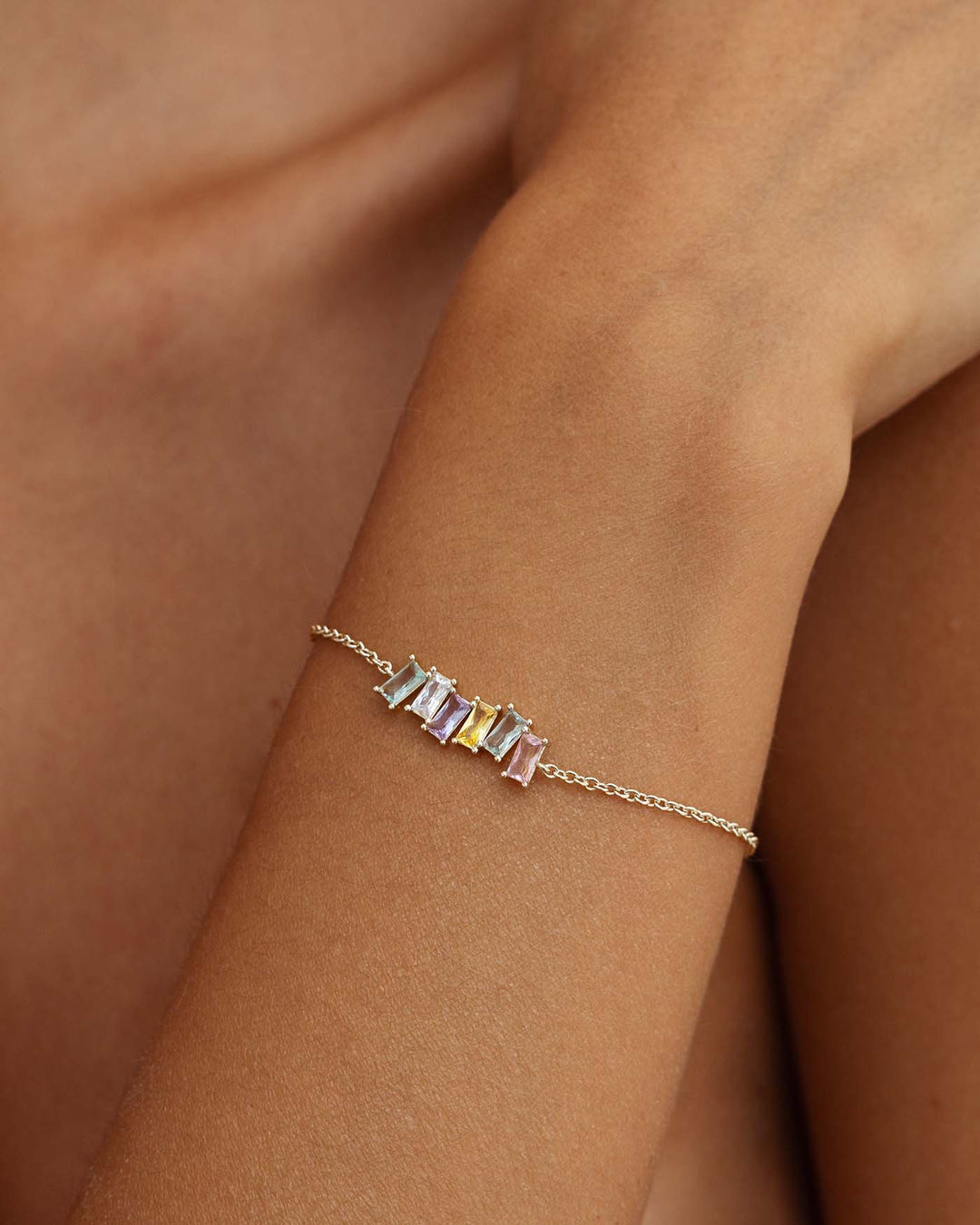 close up indossato bracciale heavenly argento