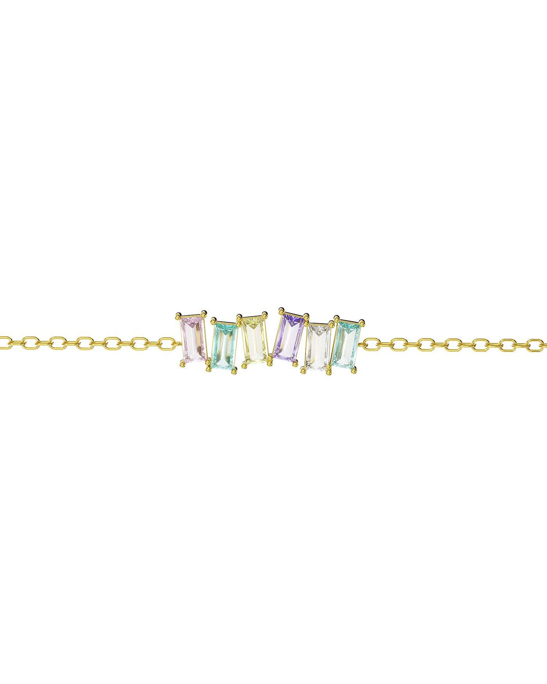 bracciale con sei pietre color pastello