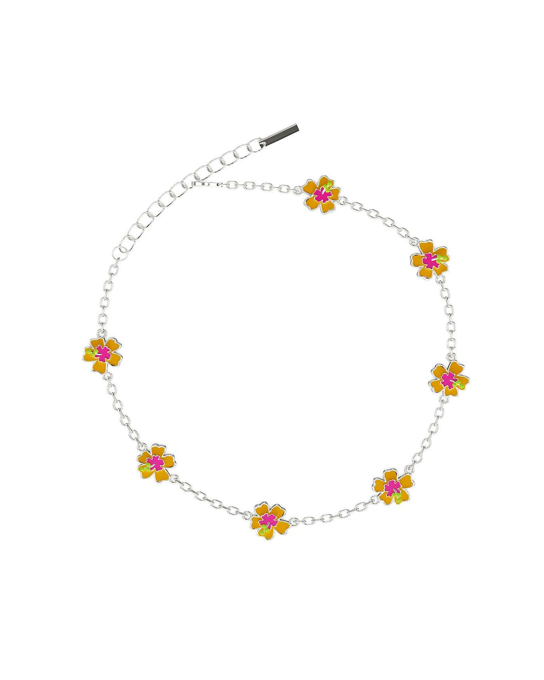 bracciale ibisco argento