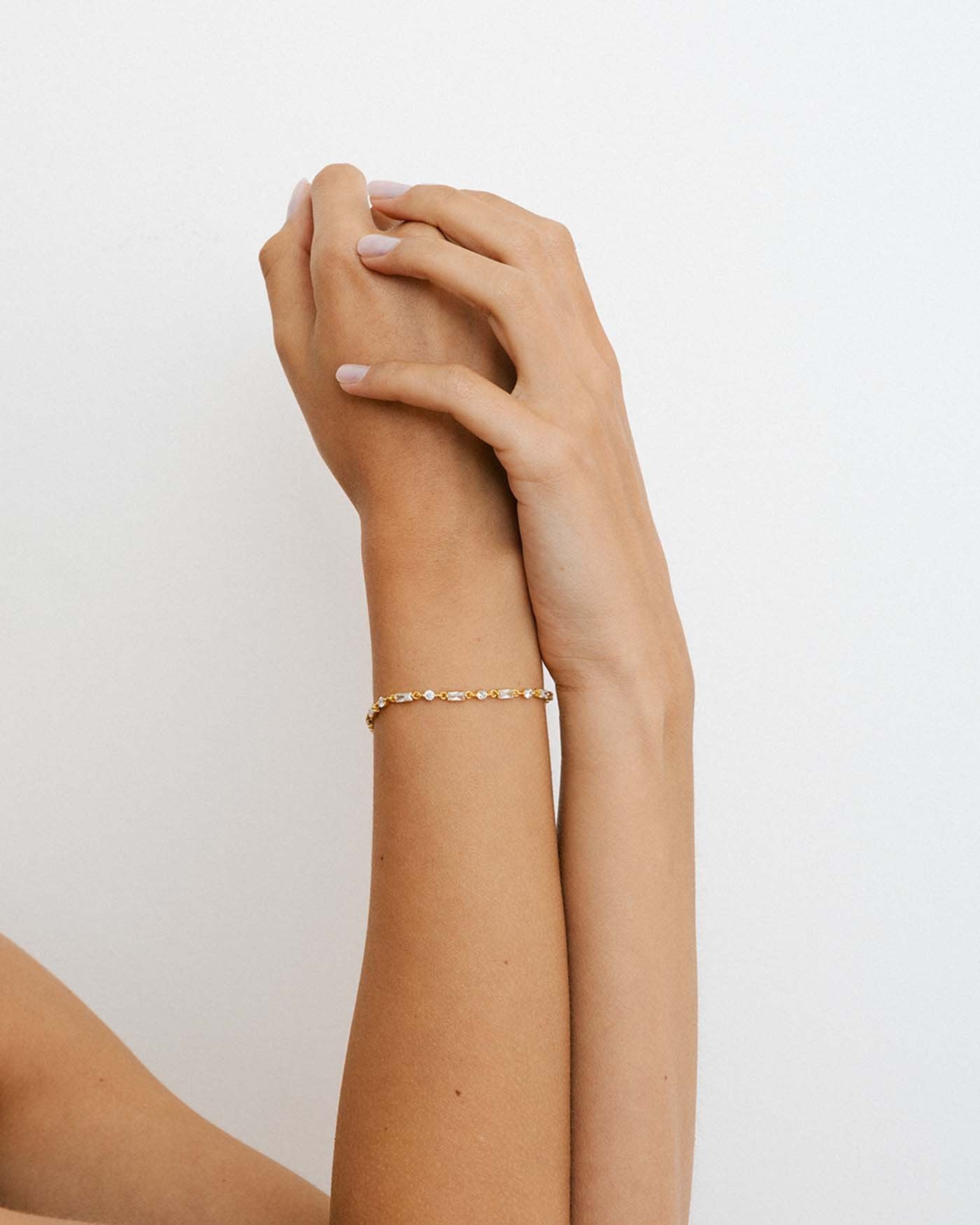 Set 3 Braccialetti Oro 14k Impilabili | Sottili In Acciaio Inox 316l Per Donna