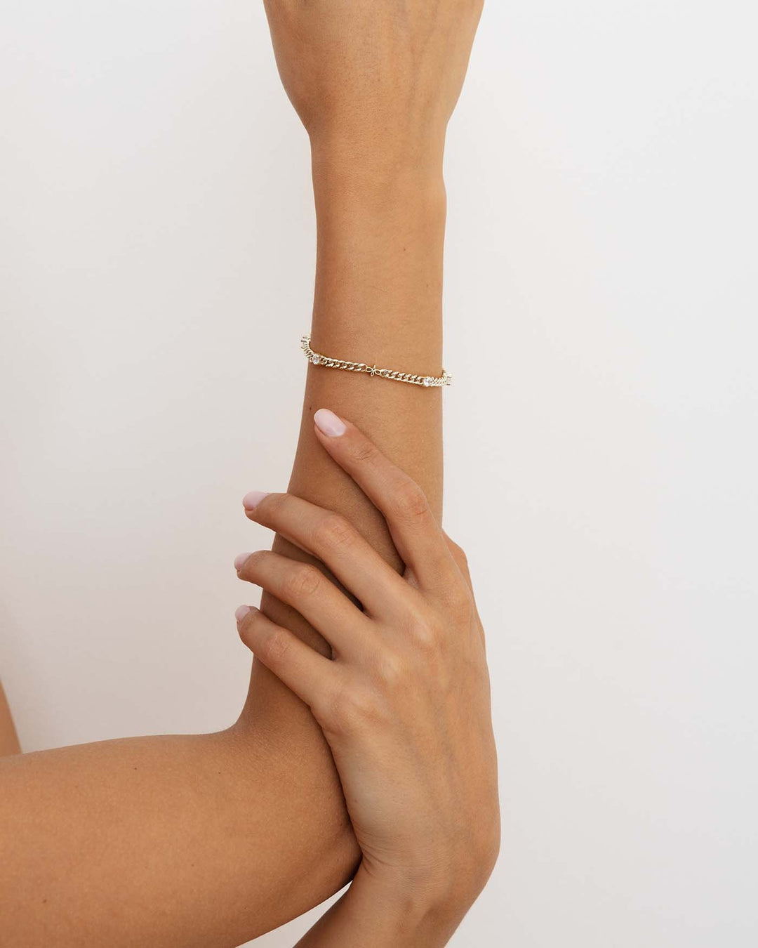 bracciale light argento indossato