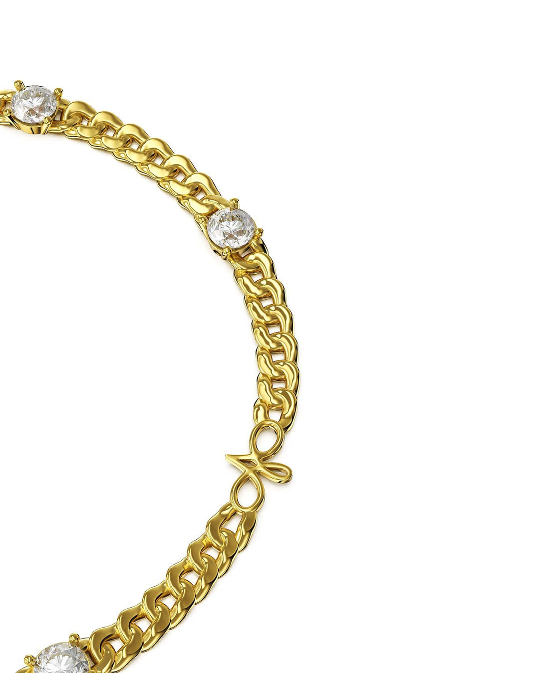 dettaglio del bracciale light placcato oro