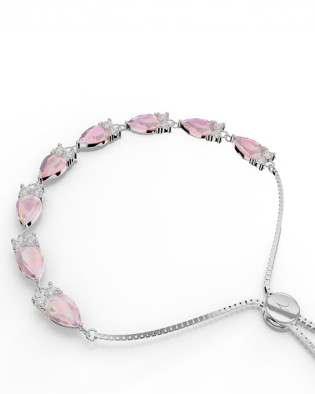 close up del bracciale petals argento