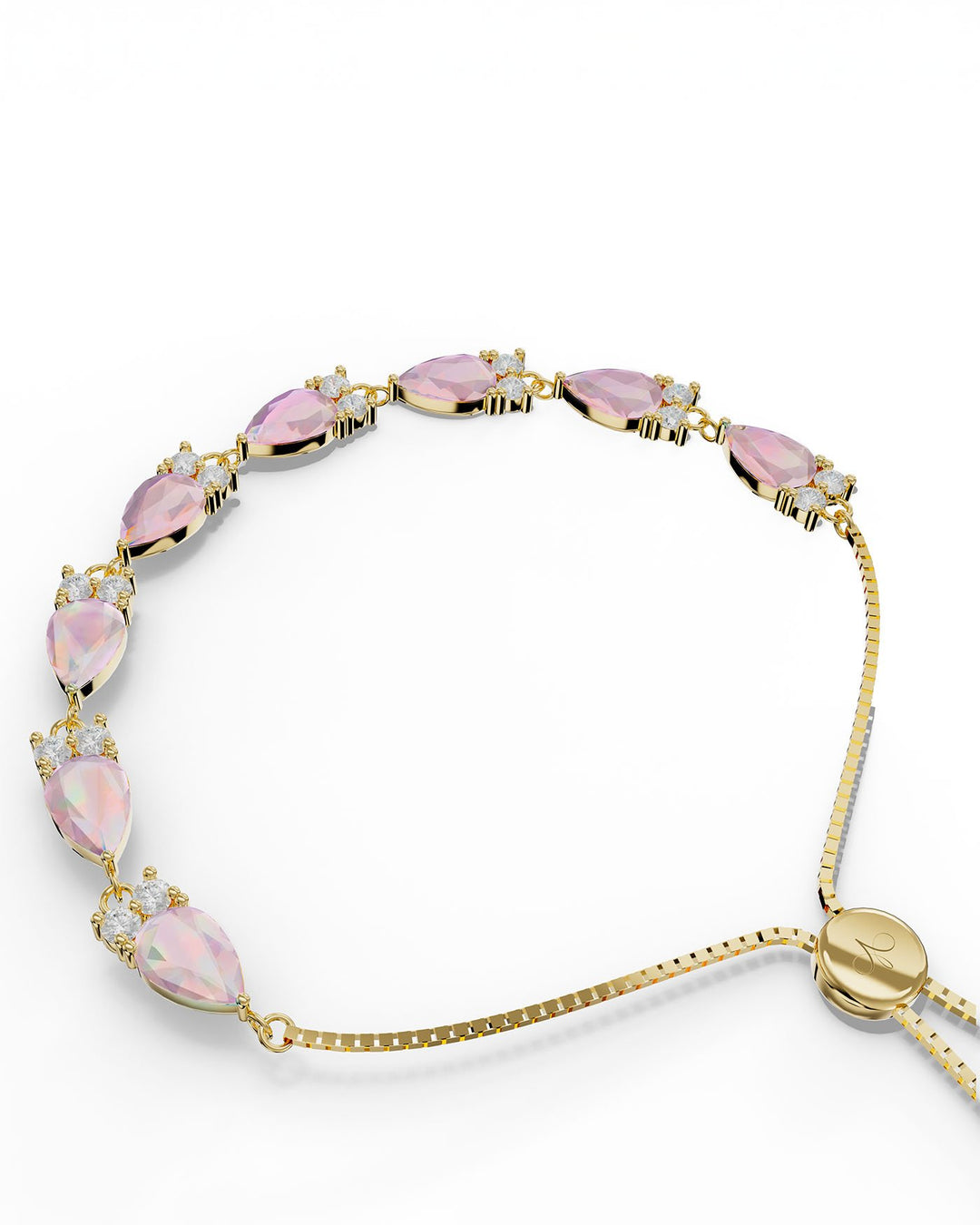 close up del bracciale petals placcato oro
