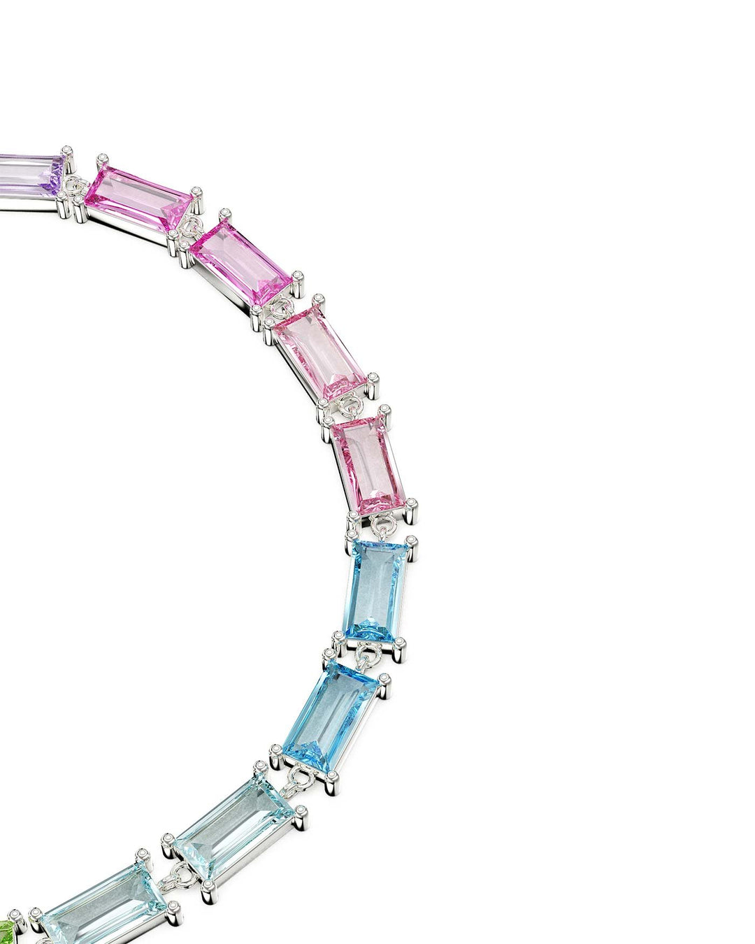 dettaglio del bracciale rainbow argento