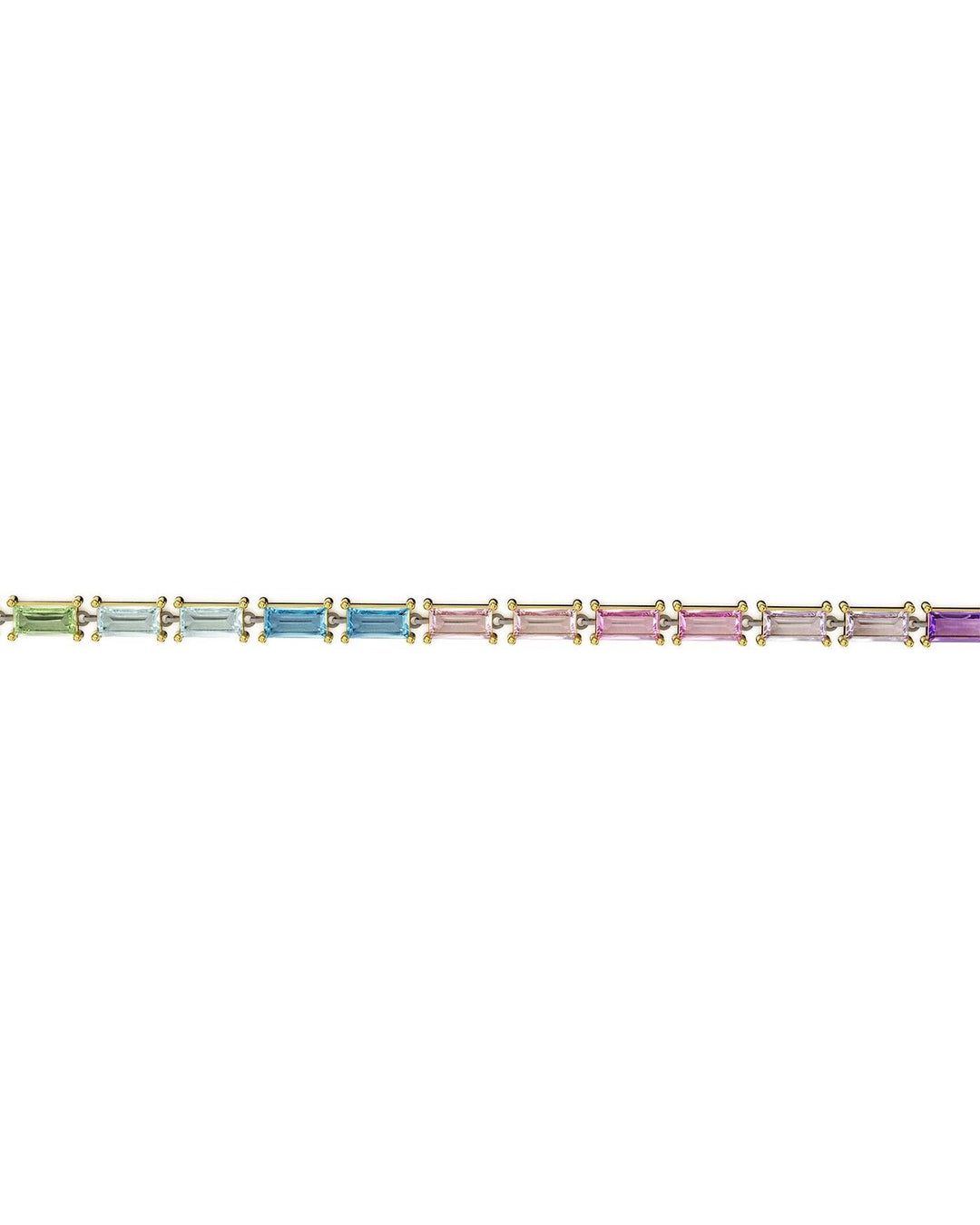 bracciale rainbow placcato oro frontale